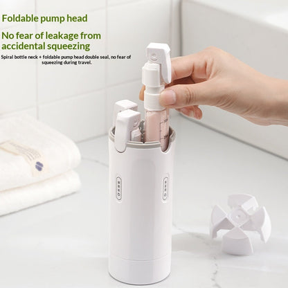 4 In 1 Leak Proof Travel Dispenser Portable Bottles For Perfume Shampoo Conditioner Lotion