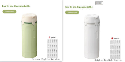 4 In 1 Leak Proof Travel Dispenser Portable Bottles For Perfume Shampoo Conditioner Lotion