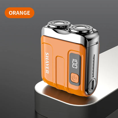 Mini Electric Smart Shaver Dual Blade Rechargeable Beard Trimmer