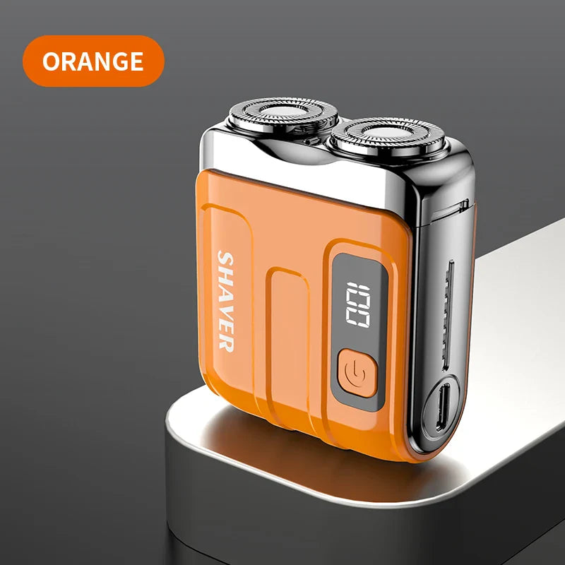 Mini Electric Smart Shaver Dual Blade Rechargeable Beard Trimmer
