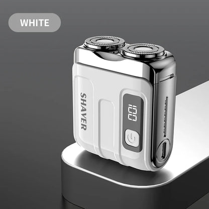 Mini Electric Smart Shaver Dual Blade Rechargeable Beard Trimmer