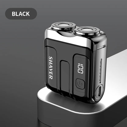 Mini Electric Smart Shaver Dual Blade Rechargeable Beard Trimmer