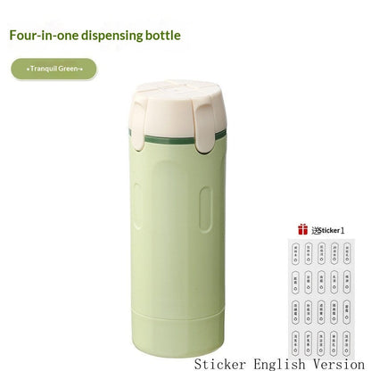 4 In 1 Leak Proof Travel Dispenser Portable Bottles For Perfume Shampoo Conditioner Lotion